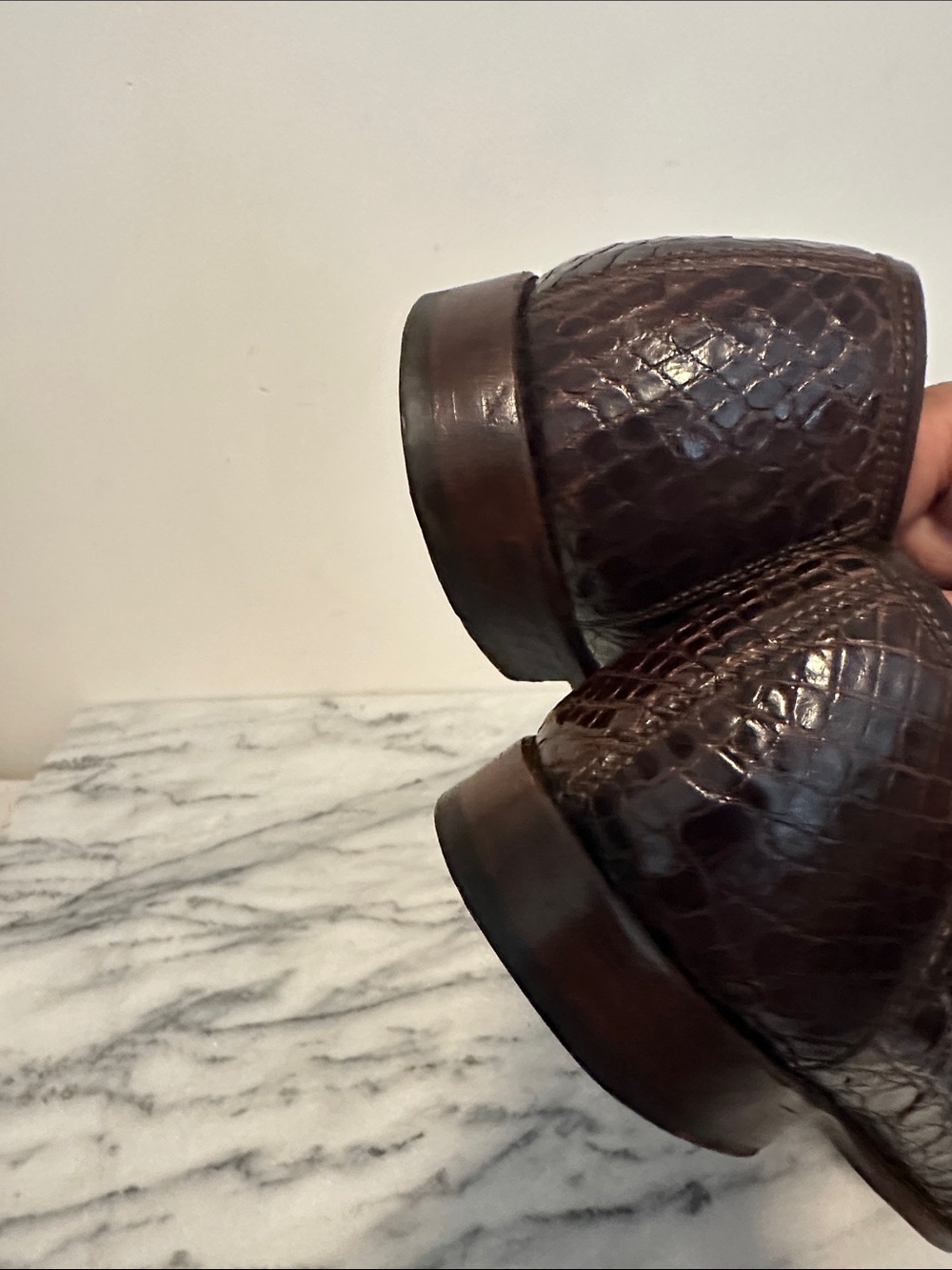 Zelli Italia Tuscany Caiman
Crocodile Penny Loafers
Men's 10 M Brown italy - Picture 10 of 13